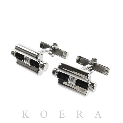 HERMES エルメス メタル ヴォー・スウィフト トゥルニ トレッセ カフス H100129FP89 メンズ【中古】【美品】