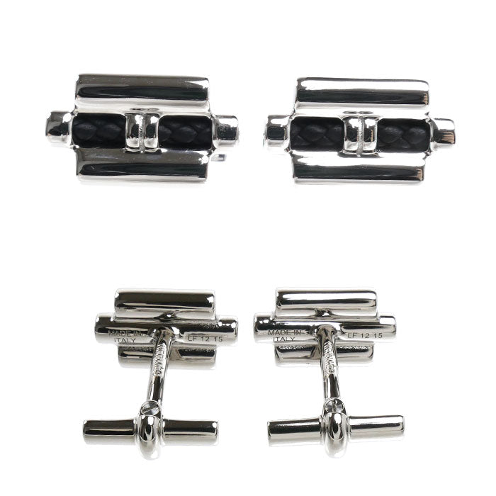 HERMES エルメス メタル ヴォー・スウィフト トゥルニ トレッセ カフス H100129FP89 メンズ【中古】【美品】