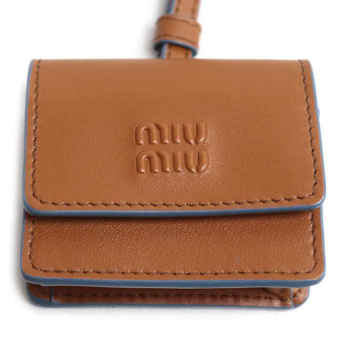 MIUMIU ミュウミュウ レザー トリック バッグチャーム チャーム 5TL515_2IDW_F0NP5 レディース【中古】【美品】