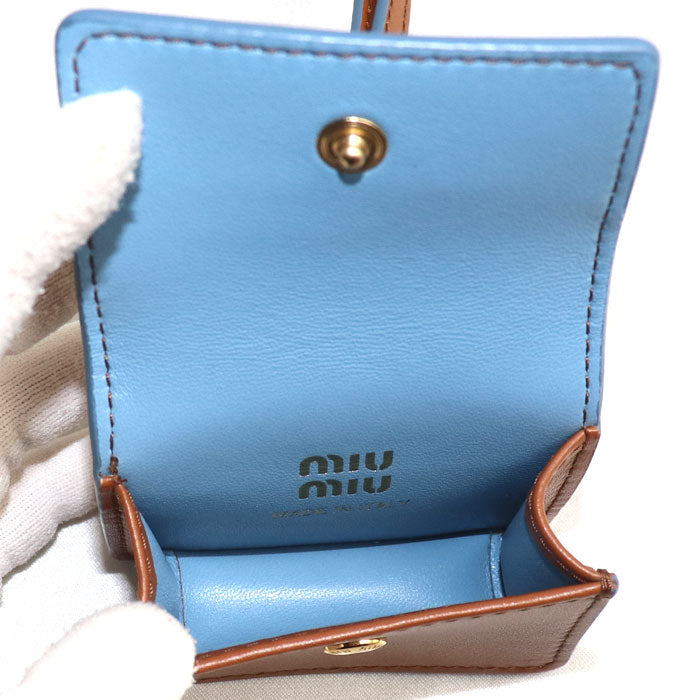 MIUMIU ミュウミュウ レザー トリック バッグチャーム チャーム 5TL515_2IDW_F0NP5 レディース【中古】【美品】