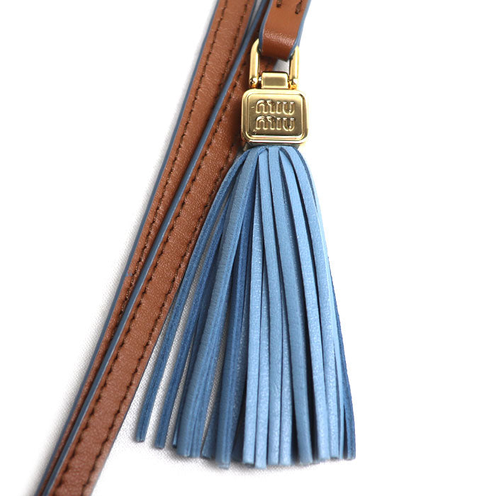MIUMIU ミュウミュウ レザー トリック バッグチャーム チャーム 5TL515_2IDW_F0NP5 レディース【中古】【美品】