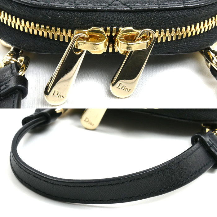 Dior ディオール レディディオール カナージュ フォンホルダー 2Wayショルダーバッグ ブラック S0872ONMJ_M900 レディース【中古】【美品】