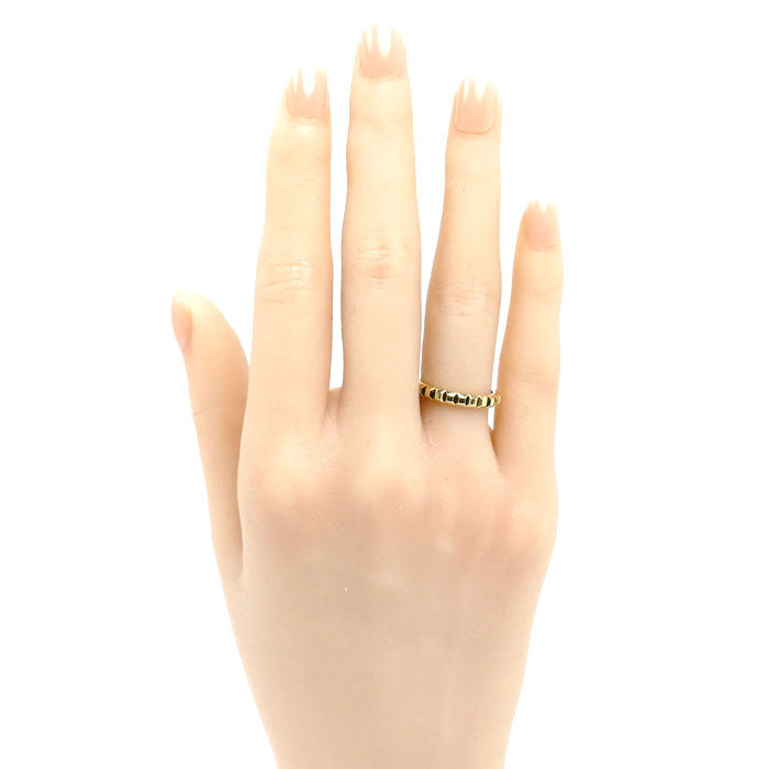 Boucheron ブシュロン K18YG イエローゴールド クルドパリ ミディアム リング・指輪 JAL00008 10号 50 3.5g レディース【中古】
