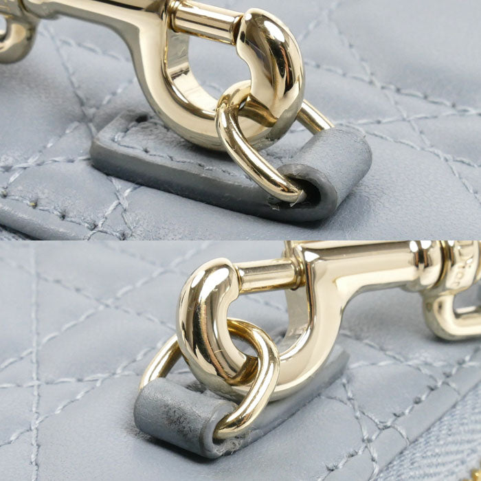 Dior ディオール レディディオール カナージュ フォンホルダー 2Wayショルダーバッグ クラウドブルー S0872ONMJ_M81B レディース【中古】