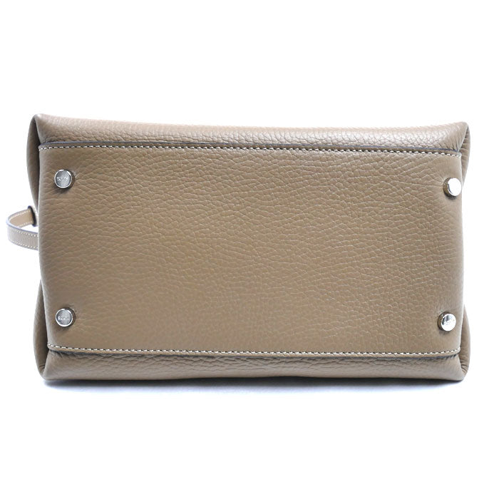 TOD’S トッズ Tタイムレス バッグ マイクロ 2Wayショルダーバッグ ブラウン ナチュラル XBWAPAEL000QRI4L62 レディース【中古】【美品】