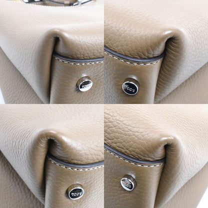 TOD’S トッズ Tタイムレス バッグ マイクロ 2Wayショルダーバッグ ブラウン ナチュラル XBWAPAEL000QRI4L62 レディース【中古】【美品】