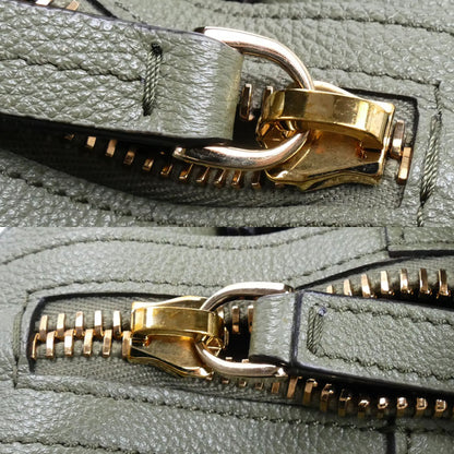 TOD’S トッズ Tタイムレス ミニ メッセンジャーバッグ ショルダーバッグ グリーン オリーブ系 XBWTSBY01Z0Q レディース【中古】【美品】