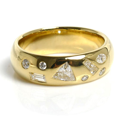 Gimel ギメル K18YG イエローゴールド リング・指輪 ダイヤモンド0.499ct 11号 8.1g レディース【中古】【美品】