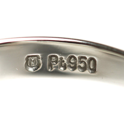 MIKIMOTO ミキモト Pt950プラチナ リング・指輪 20号 6.4g メンズ【中古】【美品】