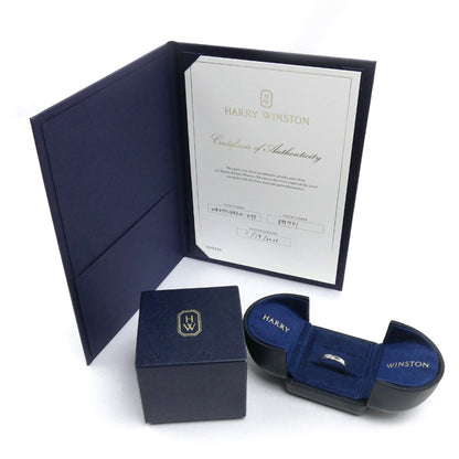 HARRY WINSTON ハリーウィンストン Pt950プラチナ プリンセスカット バンドリング リング・指輪 WBDPPCBZS10-075 ダイヤモンド0.10ct 15号 7.7g ユニセックス【中古】【美品】