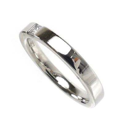 HARRY WINSTON ハリーウィンストン Pt950プラチナ プリンセスカット バンドリング リング・指輪 WBDPPCBZS10-075 ダイヤモンド0.10ct 15号 7.7g ユニセックス【中古】【美品】