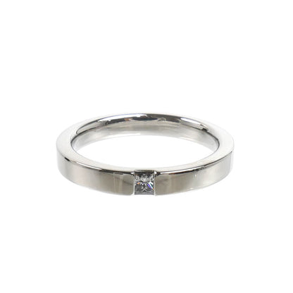 HARRY WINSTON ハリーウィンストン Pt950プラチナ プリンセスカット バンドリング リング・指輪 WBDPPCBZS10-075 ダイヤモンド0.10ct 15号 7.7g ユニセックス【中古】【美品】