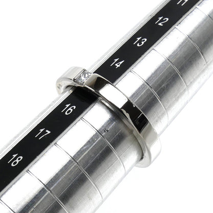 HARRY WINSTON ハリーウィンストン Pt950プラチナ プリンセスカット バンドリング リング・指輪 WBDPPCBZS10-075 ダイヤモンド0.10ct 15号 7.7g ユニセックス【中古】【美品】