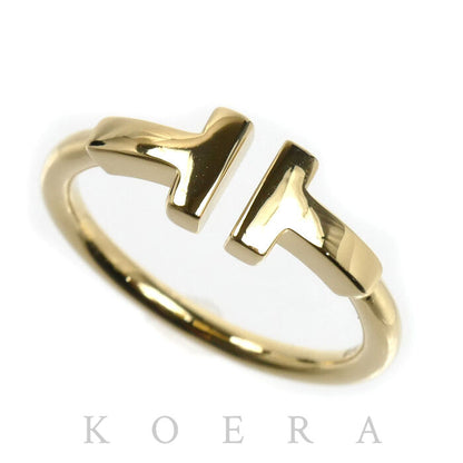 TIFFANY&Co. ティファニー K18YG イエローゴールド Tワイヤー リング・指輪 60147346 9号 3.1g レディース【中古】【美品】