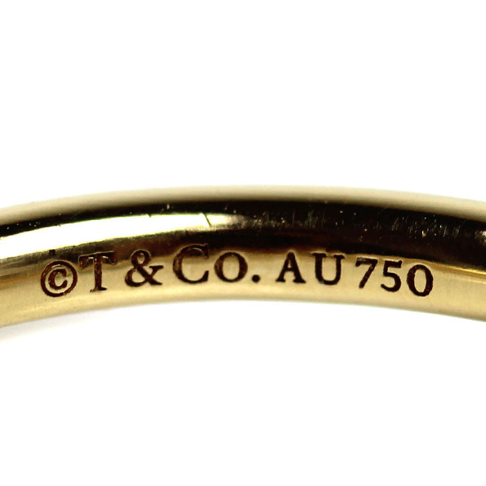 TIFFANY&Co. ティファニー K18YG イエローゴールド Tワイヤー リング・指輪 60147346 9号 3.1g レディース【中古】【美品】