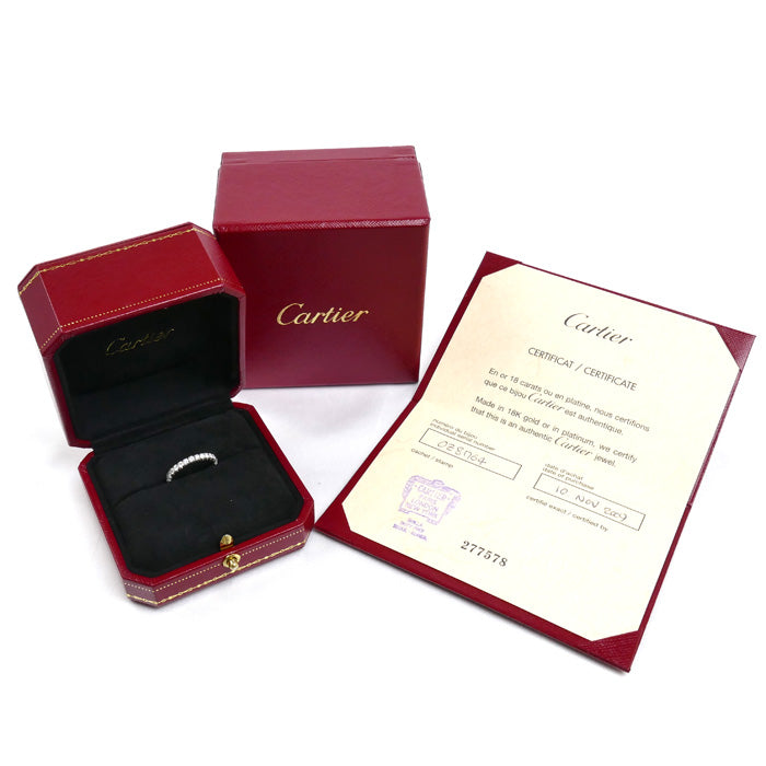 CARTIER カルティエ Pt950プラチナ エタンセル ドゥ カルティエ フルエタニティ リング・指輪 B4087149 ダイヤモンド 8.5号 49 3.2g レディース【中古】【美品】