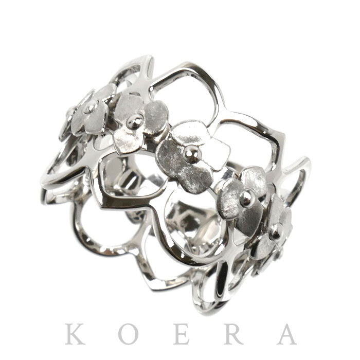 Chaumet ショーメ K18WG ホワイトゴールド オルタンシア リング・指輪 14号 54 8.1g レディース【中古】【美品】
