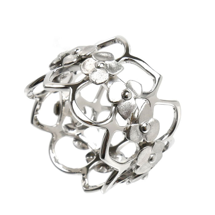 Chaumet ショーメ K18WG ホワイトゴールド オルタンシア リング・指輪 14号 54 8.1g レディース【中古】【美品】