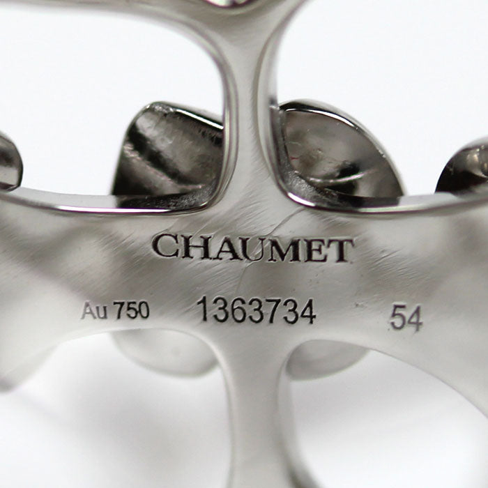 Chaumet ショーメ K18WG ホワイトゴールド オルタンシア リング・指輪 14号 54 8.1g レディース【中古】【美品】