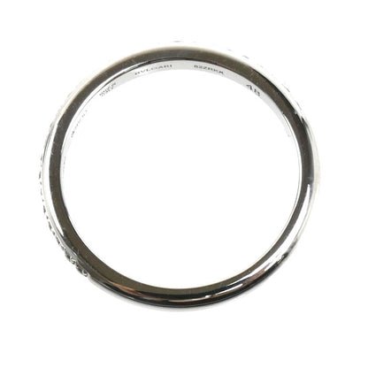 BVLGARI ブルガリ K18WG ホワイトゴールド ローマアモール リング・指輪 361033 ダイヤモンド 8号 48 2.0g ハーフエタニティ レディース【中古】【美品】