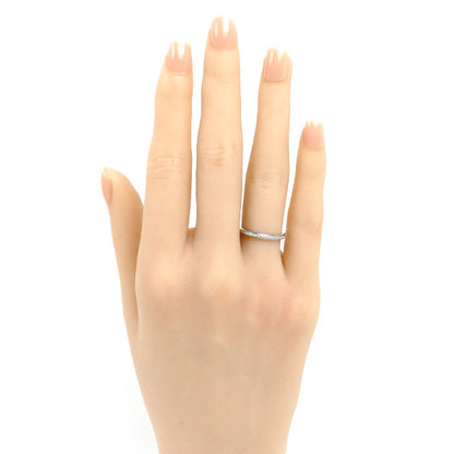 BVLGARI ブルガリ K18WG ホワイトゴールド ローマアモール リング・指輪 361033 ダイヤモンド 8号 48 2.0g ハーフエタニティ レディース【中古】【美品】