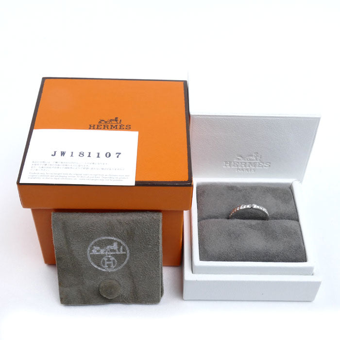 HERMES エルメス Pt950プラチナ エヴァーケリー リング・指輪 H119668B ダイヤモンド0.51ct 13号 53 3.2g レディース【中古】【美品】