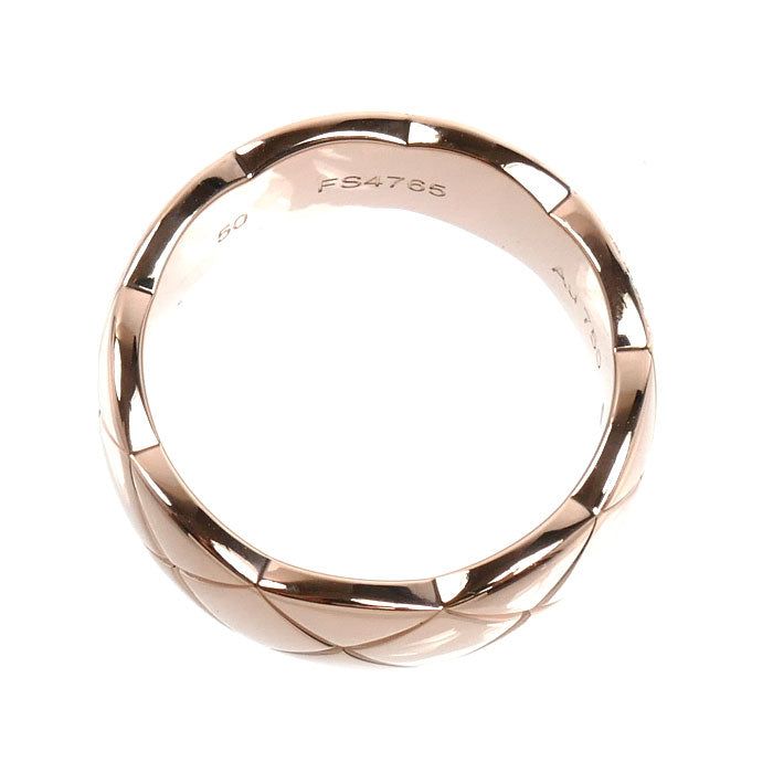 CHANEL シャネル K18PG ピンクゴールド ココクラッシュ リング・指輪 J13162 ダイヤモンド 10号 50 8.5g レディース【中古】【美品】