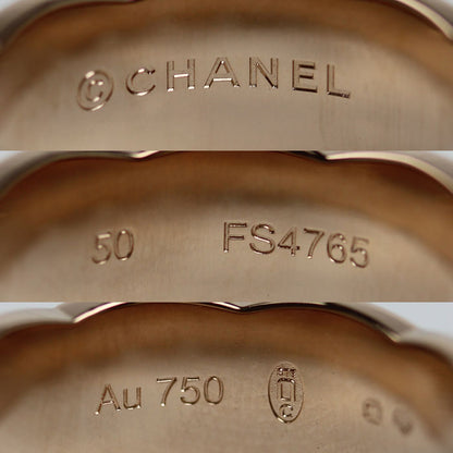 CHANEL シャネル K18PG ピンクゴールド ココクラッシュ リング・指輪 J13162 ダイヤモンド 10号 50 8.5g レディース【中古】【美品】