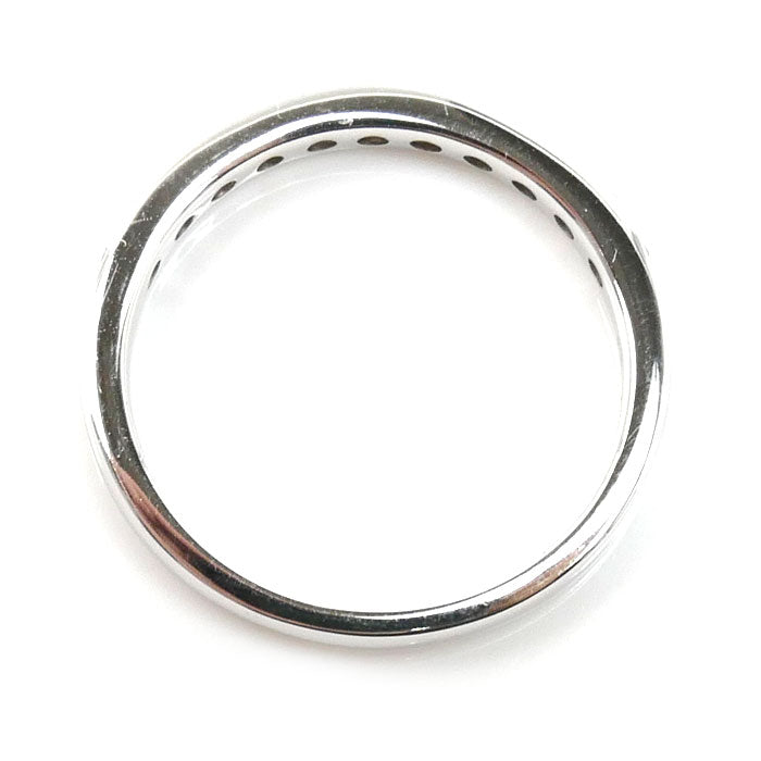 TASAKI タサキ K18WG ホワイトゴールド ハーフエタニティ リング・指輪 ダイヤモンド0.19ct 15号 3.4g レディース【中古】
