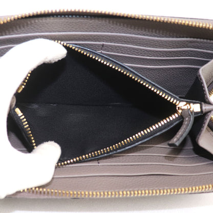 VERSACE ヴェルサーチ ヴィルトゥス 長財布 ラウンドファスナー グレー 1006263 1A04093 1E69V レディース【中古】【美品】