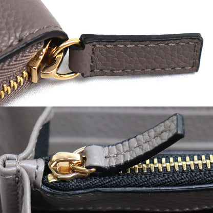 VERSACE ヴェルサーチ ヴィルトゥス 長財布 ラウンドファスナー グレー 1006263 1A04093 1E69V レディース【中古】【美品】