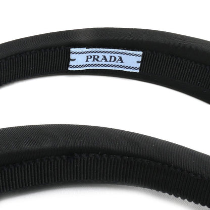 PRADA プラダ リサイクルポリアミド カチューシャ トライアングルロゴ ヘアアクセサリー 1IH080_2DMI_F0002 レディース【中古】【美品】