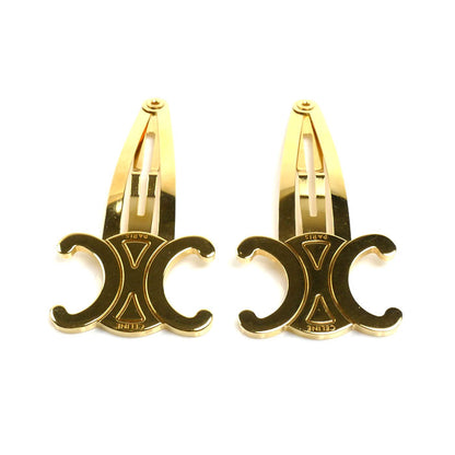 CELINE セリーヌ GP ヘアクリップ トリオンフ ヘアアクセサリー 46Z656BSL.35OR レディース【中古】