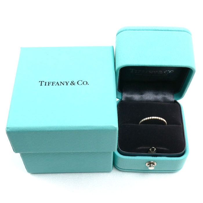 TIFFANY&Co. ティファニー K18PG ピンクゴールド メトロ フルサークル リング・指輪 ダイヤモンド 6.5号 0.9g レディース【中古】