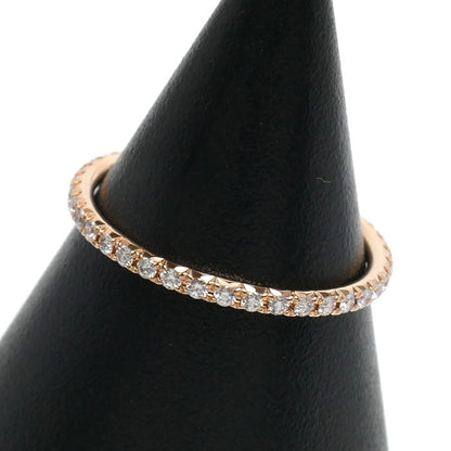 TIFFANY&Co. ティファニー K18PG ピンクゴールド メトロ フルサークル リング・指輪 ダイヤモンド 6.5号 0.9g レディース【中古】
