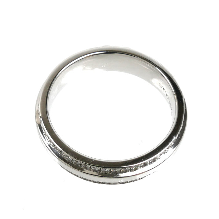 TIFFANY&Co. ティファニー K18WG ホワイトゴールド T TWOナロー リング・指輪 60151469 ダイヤモンド 10号 5.3g レディース【中古】【美品】