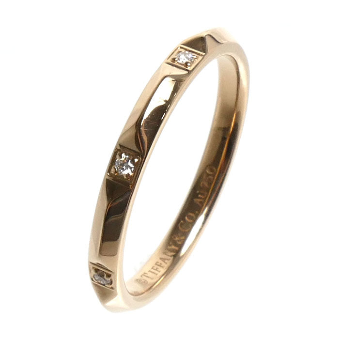 TIFFANY&Co. ティファニー K18PG ピンクゴールド トゥルー リング・指輪 67133927 21号 3.8g メンズ【中古】