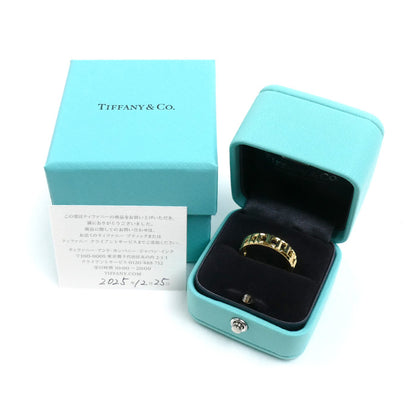 TIFFANY&Co. ティファニー K18YG イエローゴールド Tトゥルー ワイドリング リング・指輪 62508817 14号 5.2g レディース【中古】【美品】
