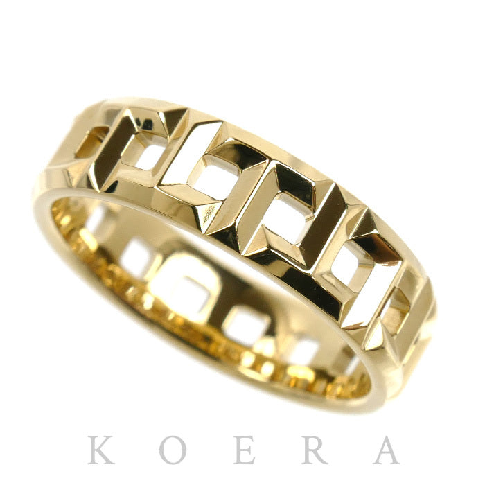 TIFFANY&Co. ティファニー K18YG イエローゴールド Tトゥルー ワイドリング リング・指輪 62508817 14号 5.2g レディース【中古】【美品】