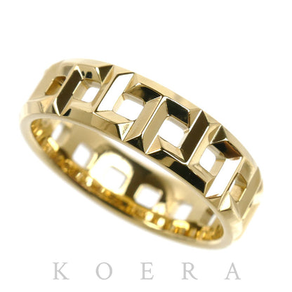TIFFANY&Co. ティファニー K18YG イエローゴールド Tトゥルー ワイドリング リング・指輪 62508817 14号 5.2g レディース【中古】【美品】