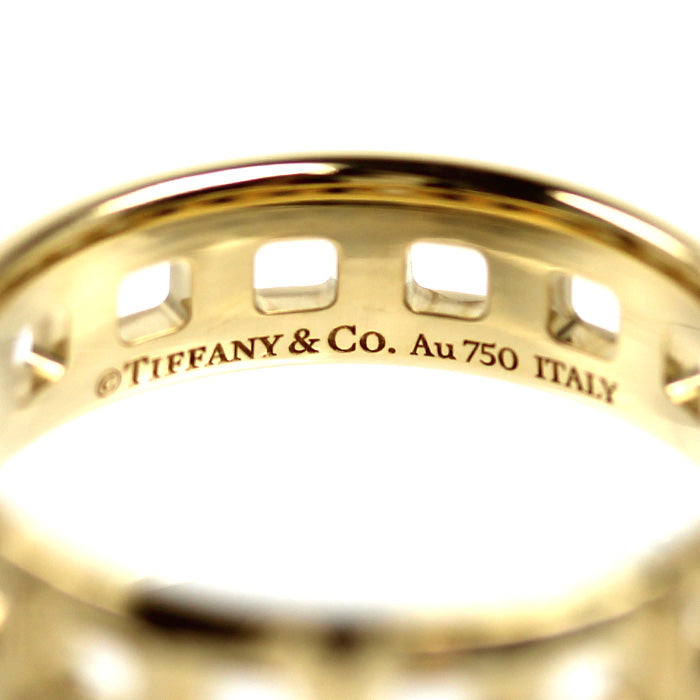TIFFANY&Co. ティファニー K18YG イエローゴールド Tトゥルー ワイドリング リング・指輪 62508817 14号 5.2g レディース【中古】【美品】