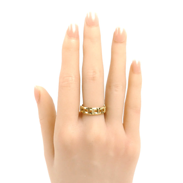 TIFFANY&Co. ティファニー K18YG イエローゴールド Tトゥルー ワイドリング リング・指輪 62508817 14号 5.2g レディース【中古】【美品】