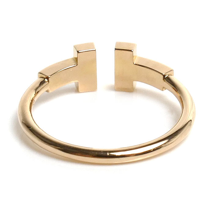 TIFFANY&Co. ティファニー K18PG ピンクゴールド Tワイヤー リング・指輪 60147315 ダイヤモンド 11号 2.4g レディース【中古】