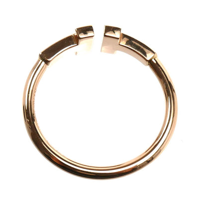 TIFFANY&Co. ティファニー K18PG ピンクゴールド Tワイヤー リング・指輪 ダイヤモンド 11.5号 2.3g レディース【中古】