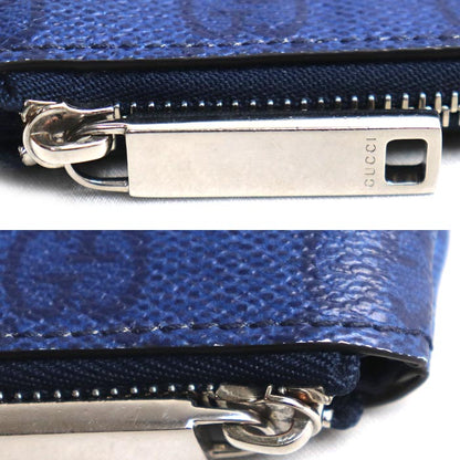 GUCCI グッチ GGスプリーム コインケース ブルー 835703 ユニセックス【中古】