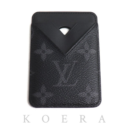 LOUIS VUITTON ルイ・ヴィトン ポルトカルト マグネット カードケース エクリプス ブラック M12602 ME0255 メンズ【中古】【美品】