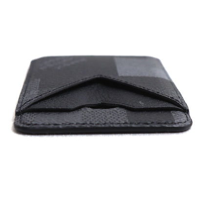 LOUIS VUITTON ルイ・ヴィトン ポルトカルト マグネット カードケース ダモフラージュ ブラック M15097 ME2205 メンズ【中古】【美品】