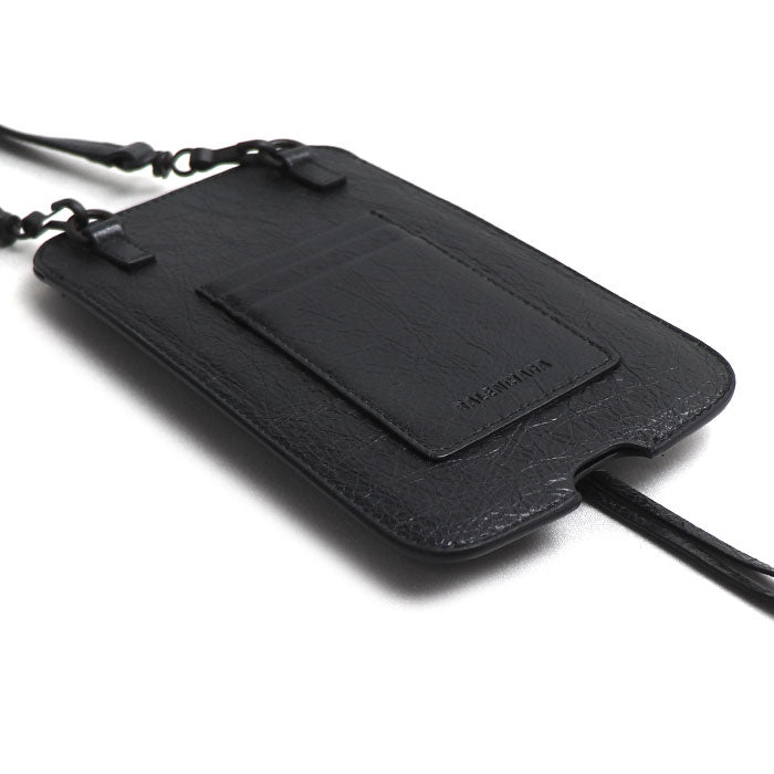 BALENCIAGA バレンシアガ Le City バーティカル フォンホルダー ショルダーバッグ ブラック 8465792ABFY1000 レディース【中古】【美品】