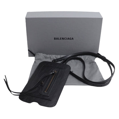 BALENCIAGA バレンシアガ Le City バーティカル フォンホルダー ショルダーバッグ ブラック 8465792ABFY1000 レディース【中古】【美品】