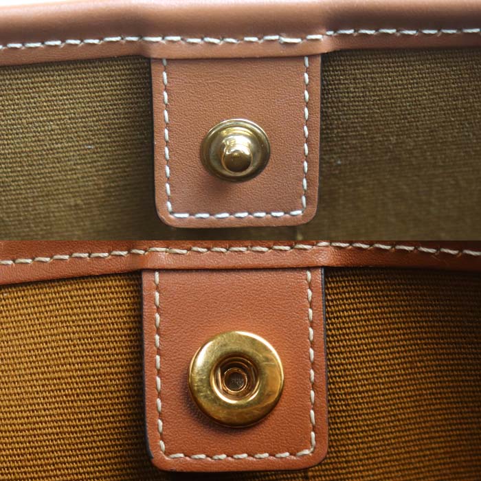 CELINE セリーヌ トリオンフ スモールバスケット ショルダーバッグ タン 191442CAS.04LU レディース【中古】